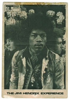 The Jimi Hendrix Experience Group Signed 4x6 Promotional Photo Signed By All Three Members (PSA/DNA)